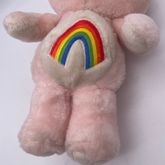 CHEER BEAR Vintage 1983 Kenner Care Bears 13" Plush Stuffed Toy PINK Rainbow - Picture 2 of 14